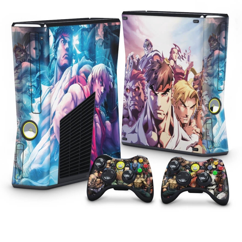 Skin Xbox 360 Slim Adesivo - Street Fighter