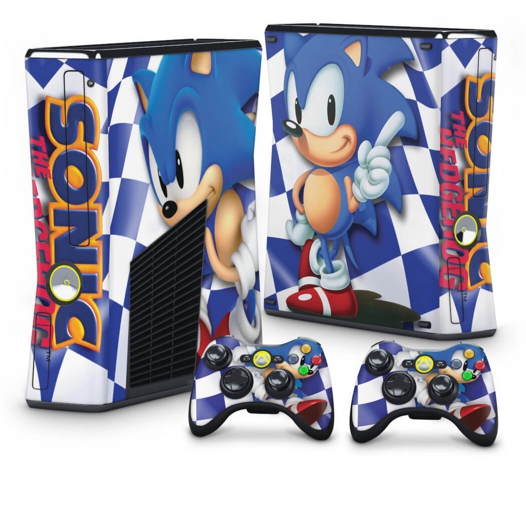 Skin Xbox 360 Slim Adesivo - Sonic The Hedgehog