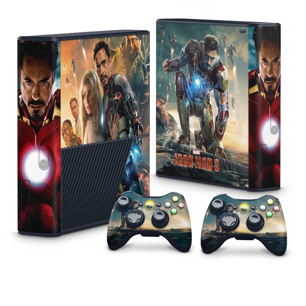 Skin Adesivo Xbox 360 Super Slim - Iron Man - Homem De Ferro #A