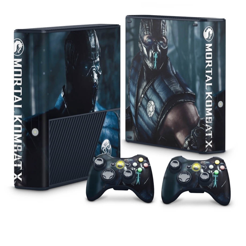 Skin Adesivo Xbox 360 Super Slim - Mortal Kombat X Subzero
