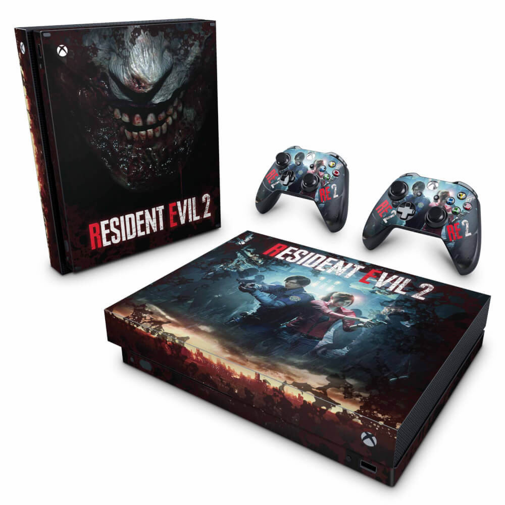 Skin Xbox One X Adesivo - Resident Evil 2 Remake