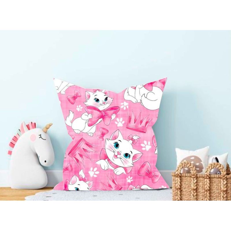 capa de almofada personalizada para decoração de quarto ou sala tema gata marie