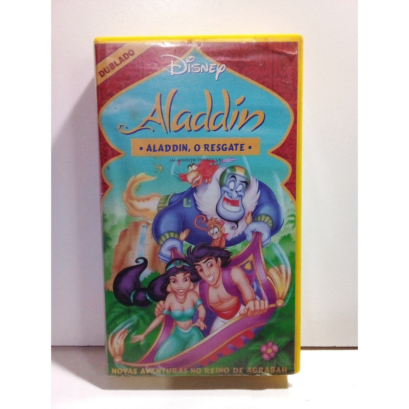 Fita Vhs Alladin - Alladin, O Resgate - Disney - Fita Verde - Ag25