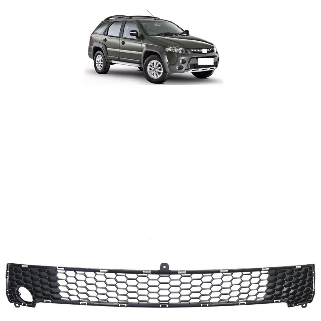 Grade Inferior Palio Weekend 2013 2014 2015 2016 Preto Texturizado em Oferta na Shopee