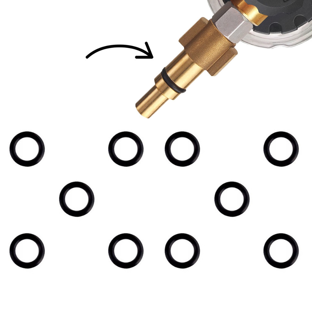 Anel Oring Borrachinha Vedação Compatível Com Adaptador de Snow Foam Compatível com Lavadora Wap Wl 1820 - 10 Unidades