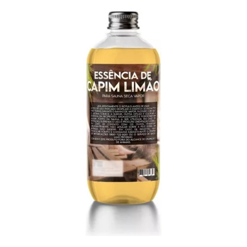 Essência Capim Limão Para Sauna Seca A Vapor Umidificador 1l