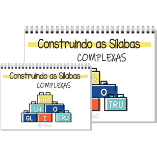 Livros de atividades infantil impressa CONSTRUINDO AS SÍLABAS COMPLEXAS pequena A5 em Oferta na Shopee