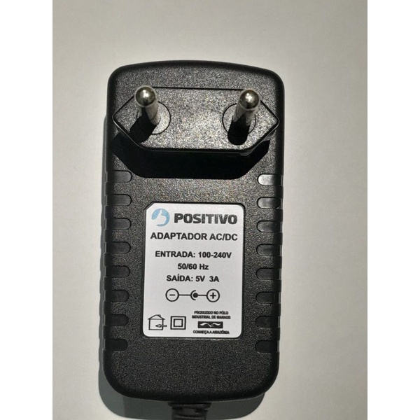Carregador Para Notebook Positivo Motion Gray Q4128C-S Verifone 5v 2.2a Compatível com 5v 3a (P4M)