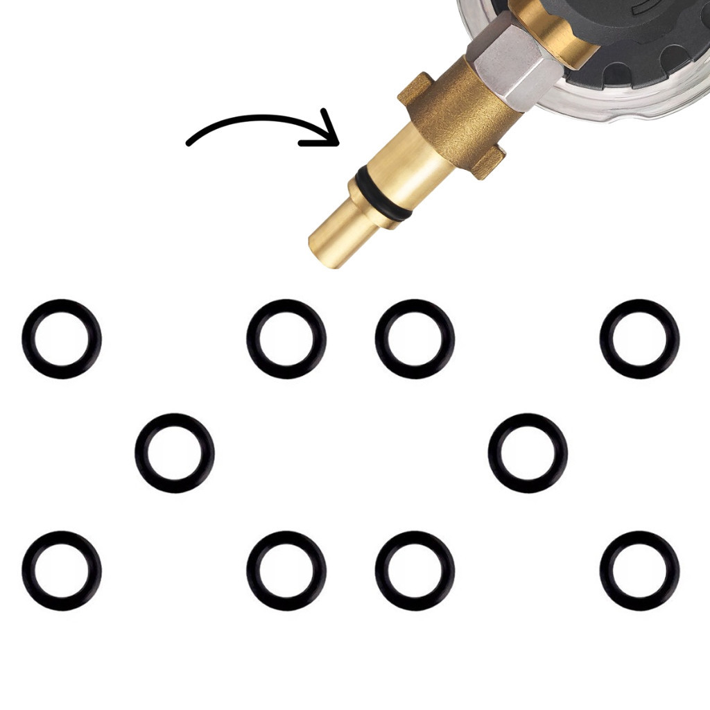 Anel Oring Borrachinha Vedação Compatível Com Adaptador de Snow Foam Compatível com Lavadora Wap Comfort - 10 Unidades