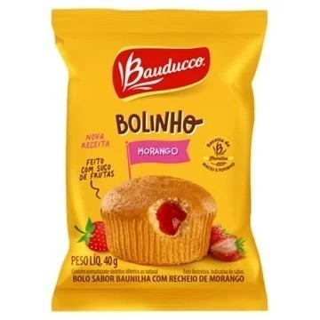 Bolo Bauducco Recheio de Morango com 16 Un Bolinho em Oferta na Shopee