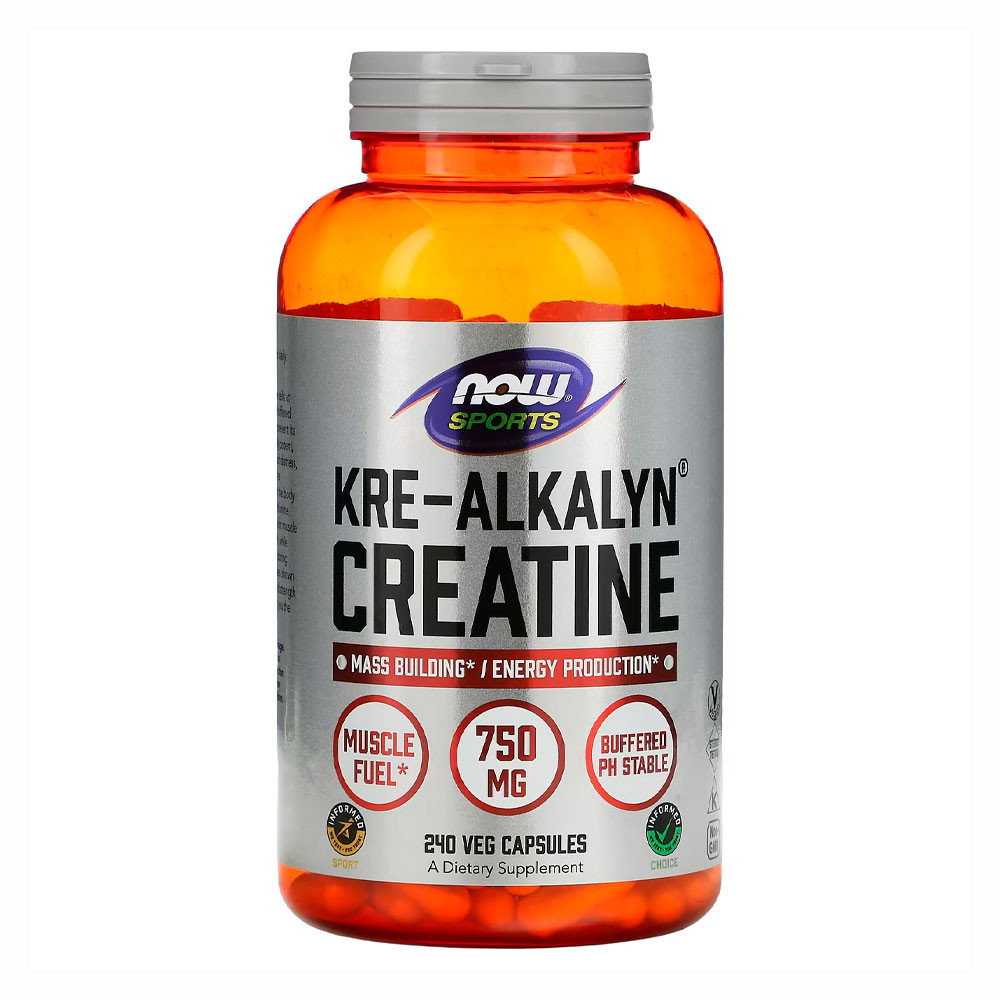 Creatina Kre-Alkalyn 750mg Now Foods 240Cáps Importado em Oferta na Shopee