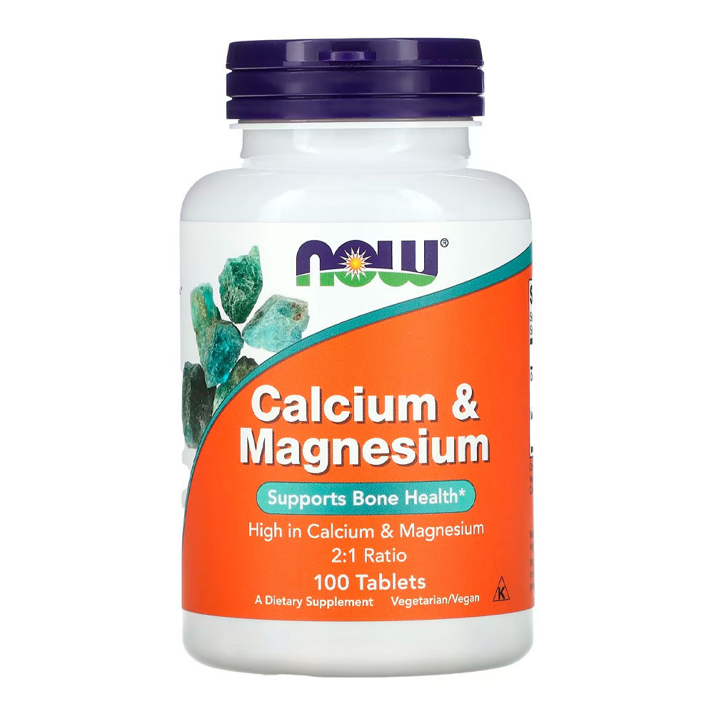 Cálcio e Magnésio Now Foods 500/250mg 100 Tabs Importado em Oferta na Shopee
