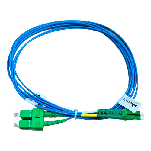 6 Unid Cordão Óptico Lc Sc Monomodo Apc 2,5mt Duplex 9/125