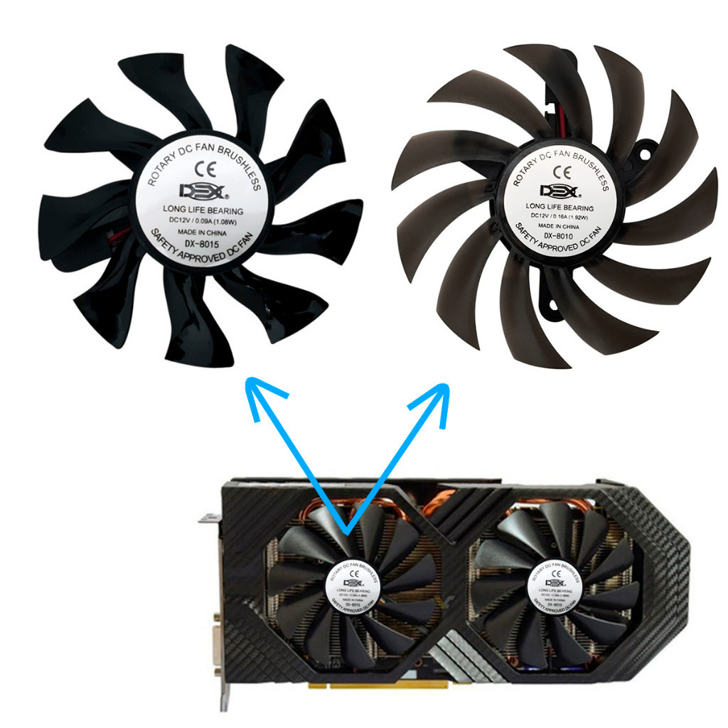 Cooler Fan Para Placa de vídeo 75mm 12v Intel Amd Nvidea em Oferta na Shopee