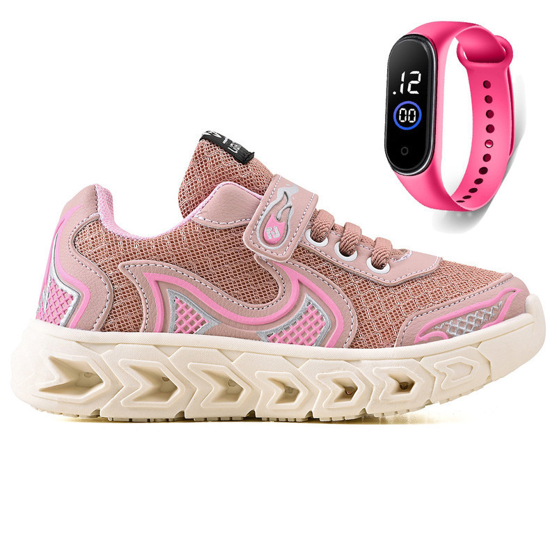 Tenis Infantil Casual Jogger Meninas Escolar Basico + Relogio em Oferta na Shopee