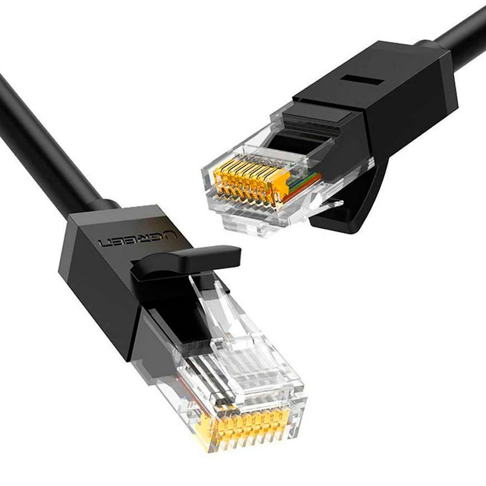 Cabo de Rede Rj45 Ugreen Cat6 UTP 1000Mbps 5Metros Preto em Oferta na Shopee