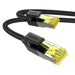 Cabo de Rede Rj45 Ugreen Cat7 F/FTP Macho 2 Metros Preto
