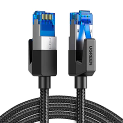 Cabo de Rede Rj45 Ugreen Cat8 F/FTP Macho 2 Metros Preto