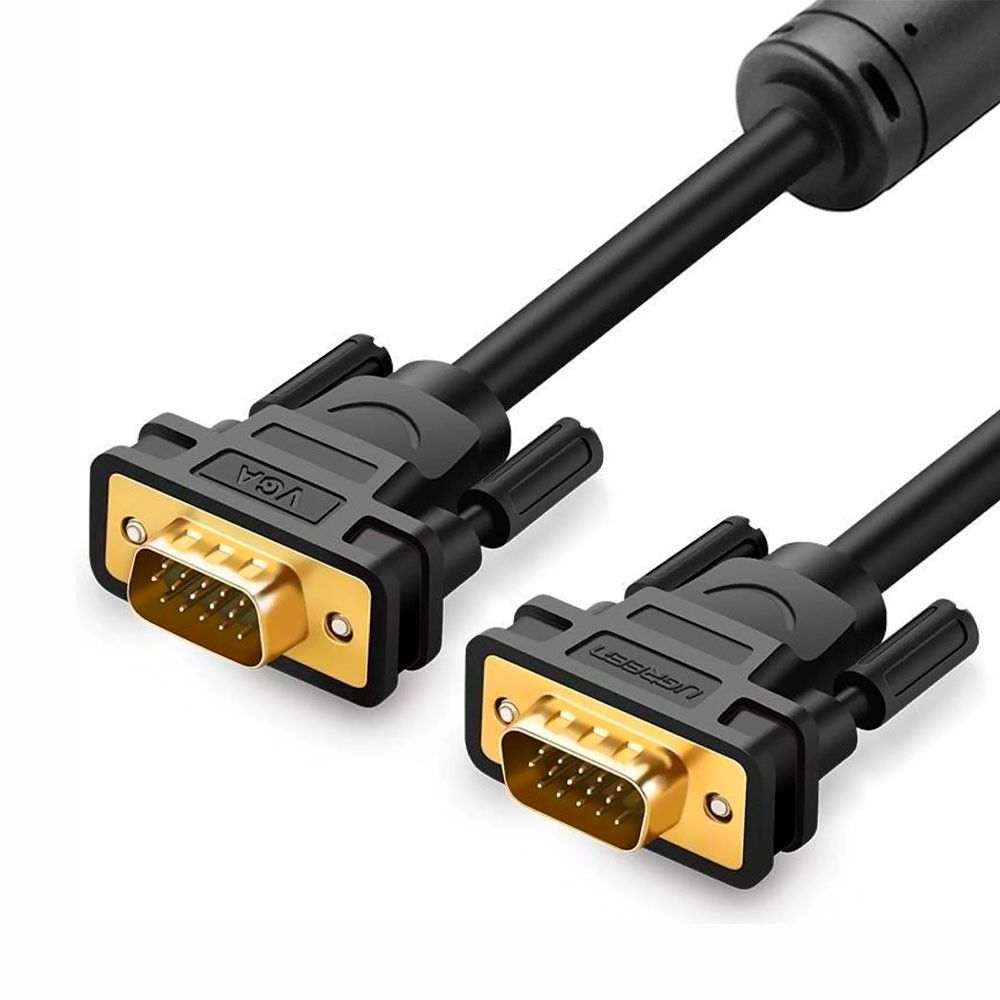 Cabo VGA Ugreen Full Hd Macho/Macho 3 Metros Preto em Oferta na Shopee