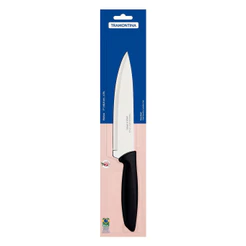 Faca Tramontina 7" Chef Plenus Cabo Preto Inox Polipropileno