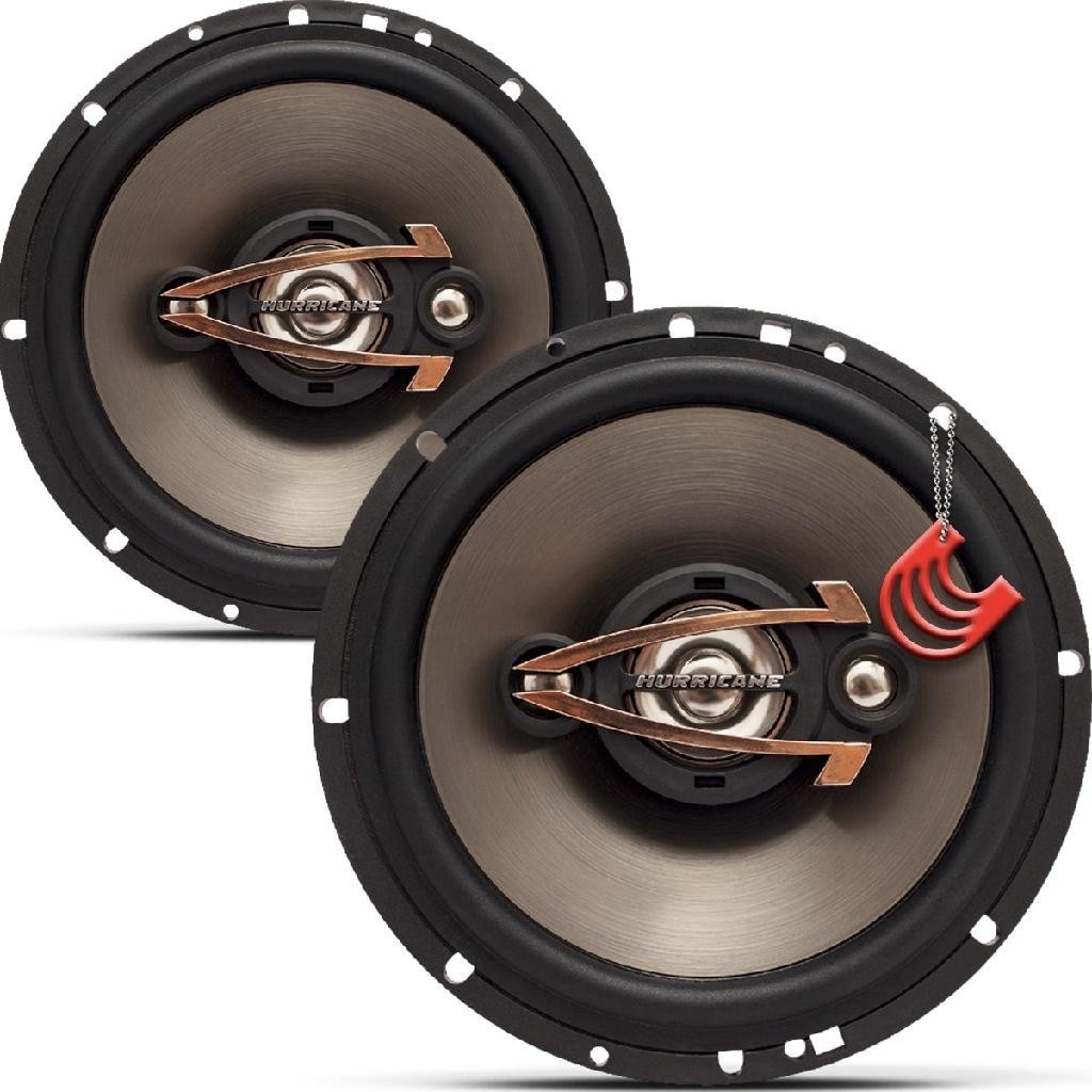 Kit Falantes Portas Medios Bocas Quadriaxial 6 polegadas 160w Hurricane Platino QR6 Som Automotivo - Spare Parts and Accessories for Vehicles