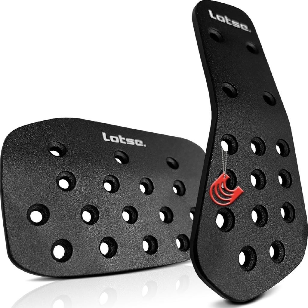 Kit Jogo Pedaleira para Automáticos Esportiva Sport Tunning Preta Universal Alumínio Lotse HAR-AP