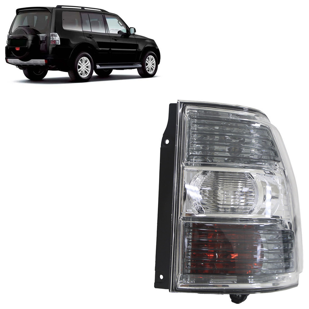Lanterna Traseira Pajero 4 Portas 2008 2009 2010 2011 2012 A 2014 Bicolor Lente Estriada em Acrílico em Oferta na Shopee