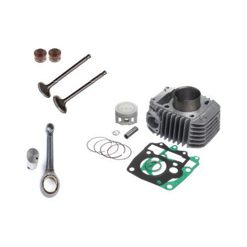 Kit Cilindro Do Motor Biela Valvulas Retentor  Traxx Sky 125