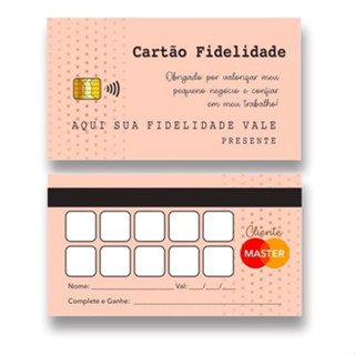 100 Cartão Fidelidade Rosé + 400 (selo) Adesivo em Oferta na Shopee