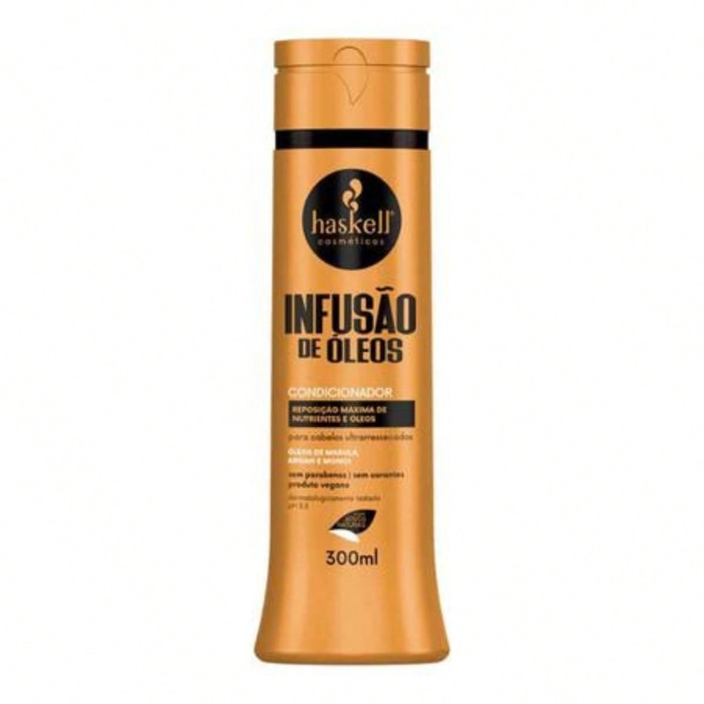 Condicionador Infusão de Óleos Haskell 300ml - Para Cabelos Ultrarressecados