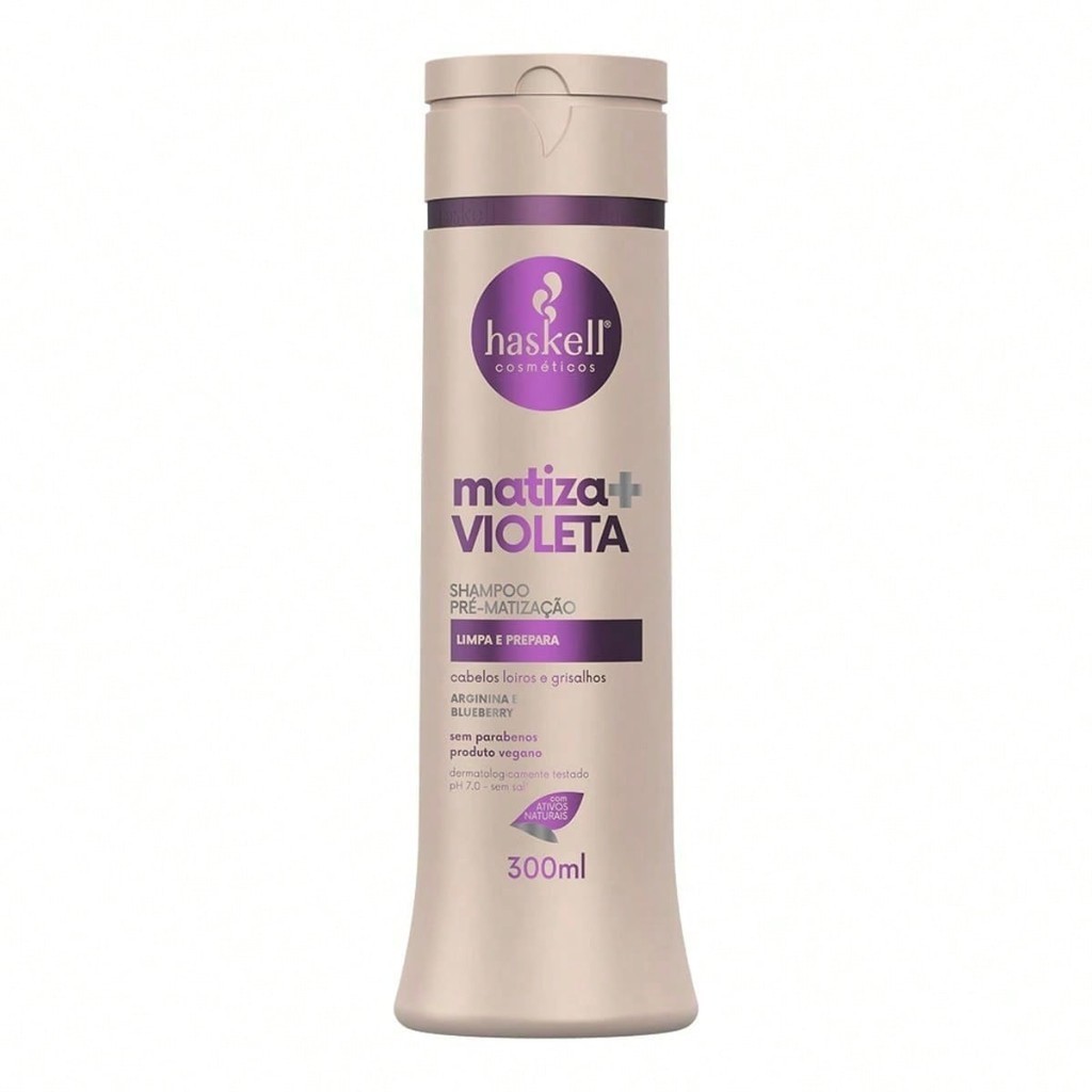 Shampoo Haskell Pré-Matização Matiza+ 300ml - Cabelos Loiros e Grisalhos