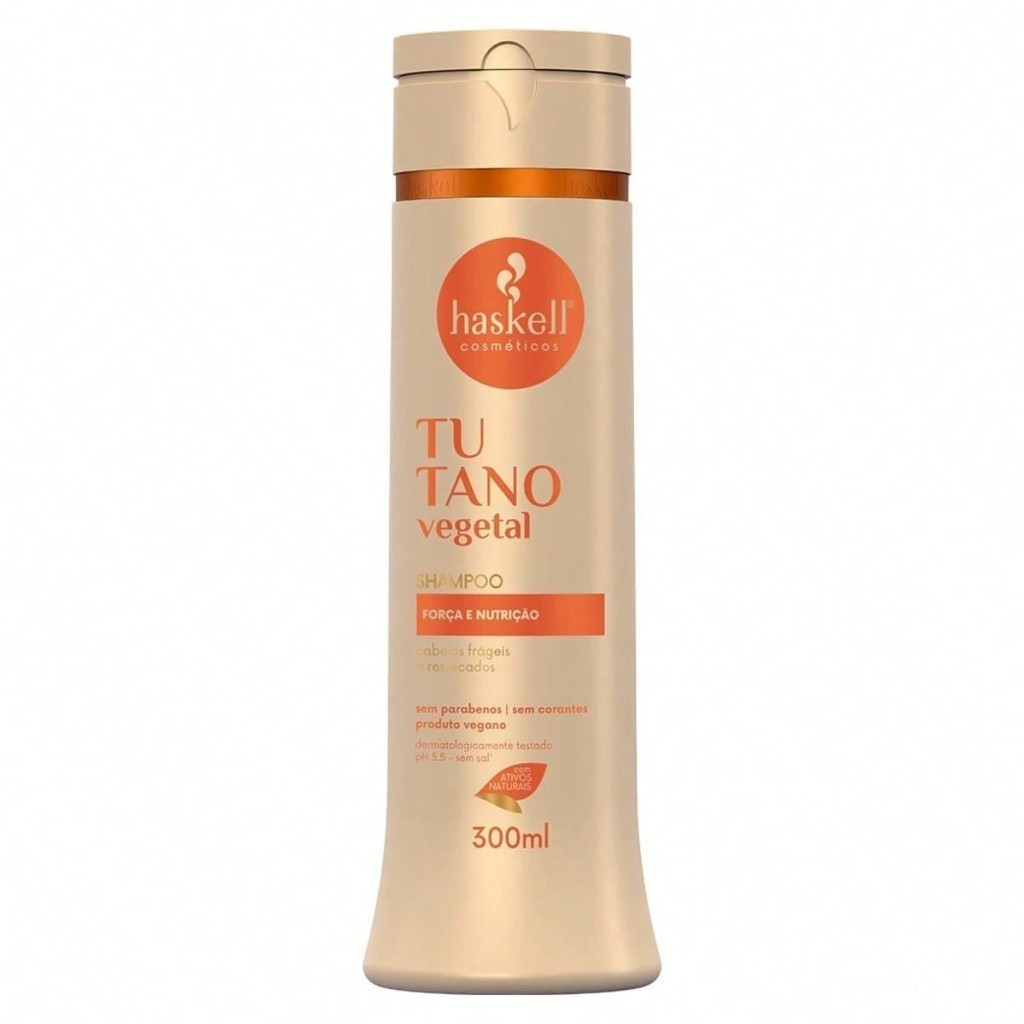 Shampoo Haskell Tutano Vegetal 300ml - Força e Nutrição