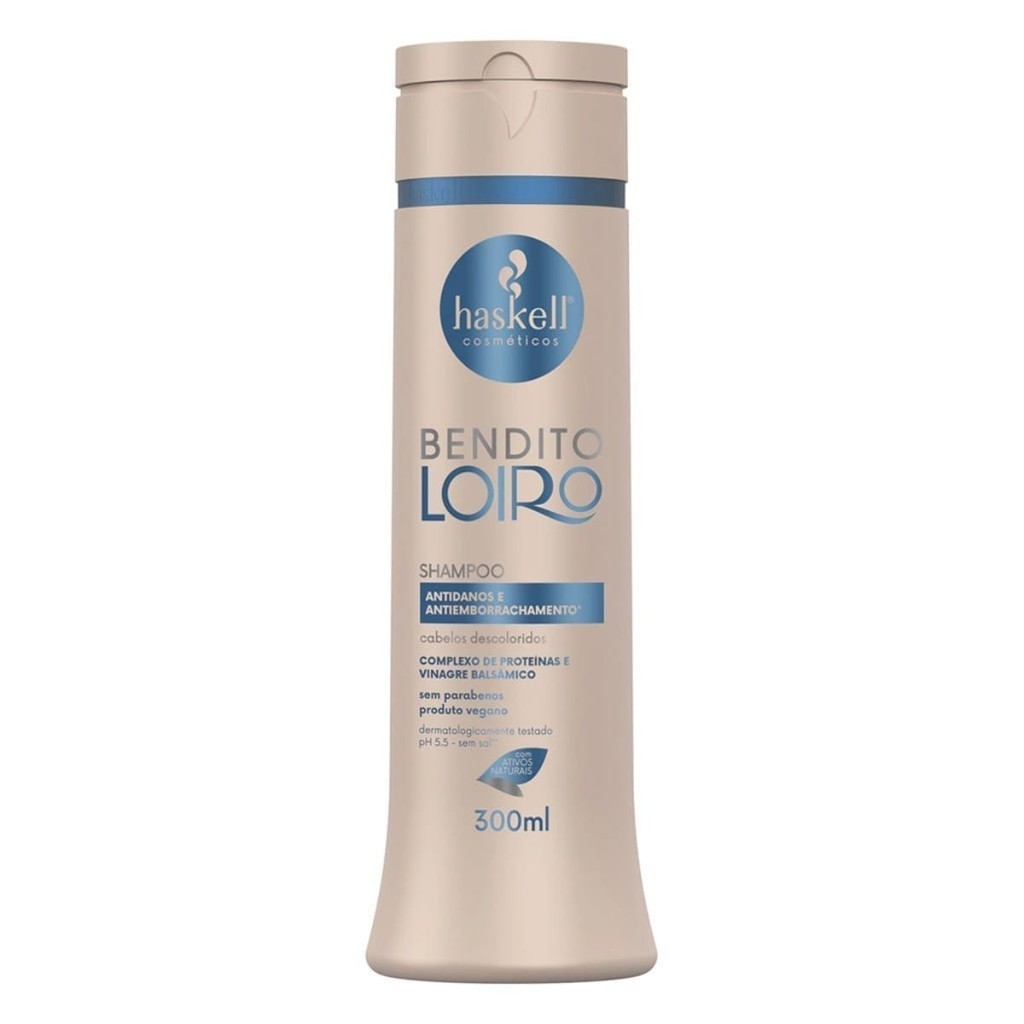 Shampoo Haskell Bendito Loiro 300ml - Antiemborrachamento