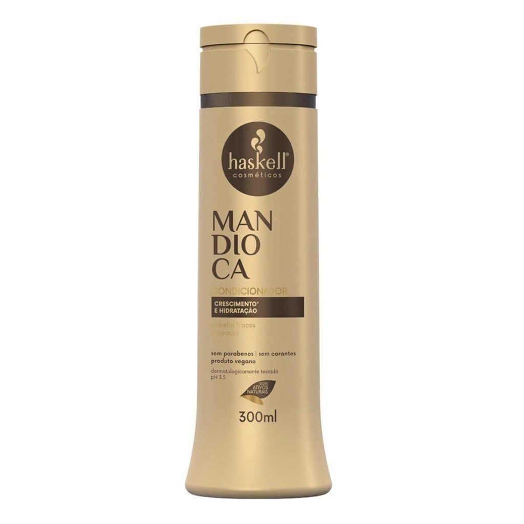 Condicionador Haskell Mandioca 300ml - Crescimento e Hidratação Capilar