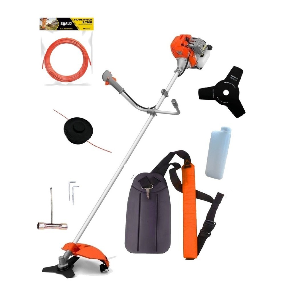 Roçadeira Gasolina Rl430 42,7cc Tekna + Kit Rolo Fio Nylon em Oferta na Shopee