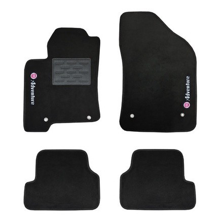 Tapete Para Strada Adventure Cabine Estendida 1999 2000 2001 2002 2003 2004 2005 2006 2007 2008 2009 2010 2011 2012 2013 2014 2015 Com Túnel Cortesia Linha Eco