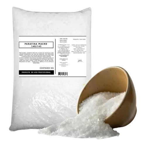 Parafina Macro Lentilhada 140145 Pura Para Velas 1kg Premiun
