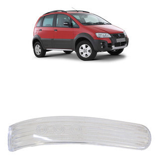 Lente Pisca Retrovisor Idea Adventure 2005 2006 2007 2008 2009 A 2015 Estriada Acrílico Transparente