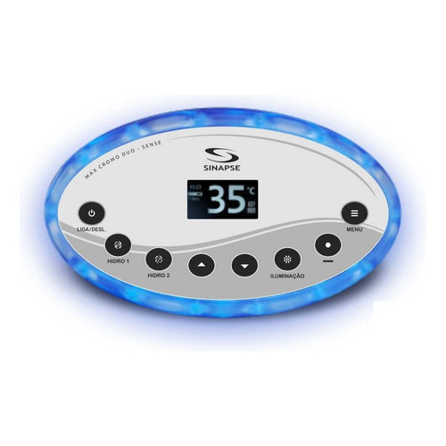 Painel Comando Controlador Max Cromo Duo Banheira Spa Hidro c/ wifi Sinapse