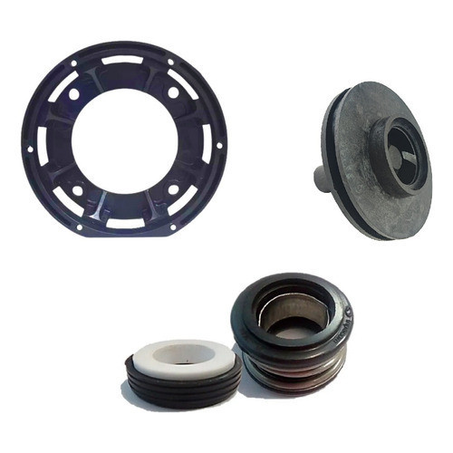 Kit Selo + Rotor E Flange P Motor Motobomba Piscina Weg Acf