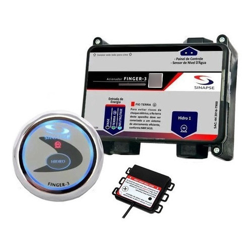 Acionador Banheira Spa Hidro motor Motobomba Finger 3 Sinapse