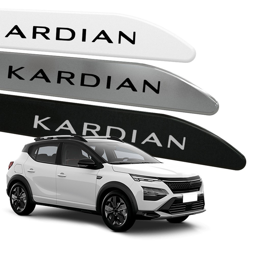 Friso Lateral Kardian 2024 a 2025 Modelo Facão Cor Original e com Grafia em Adesivo - Modelo Universal Compatível