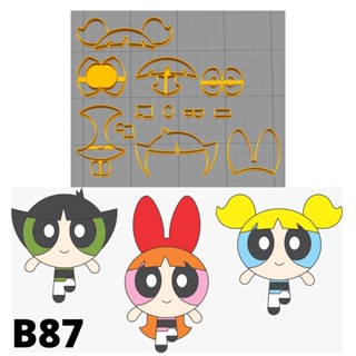 Kit Cortador Modular Meninas Super Poderosas 5cm B87 em Oferta na Shopee