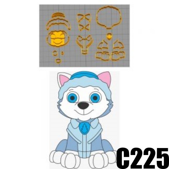 Cortador Everest Patrulha Canina Corpo Mod2 5cm modular C225 em Oferta na Shopee