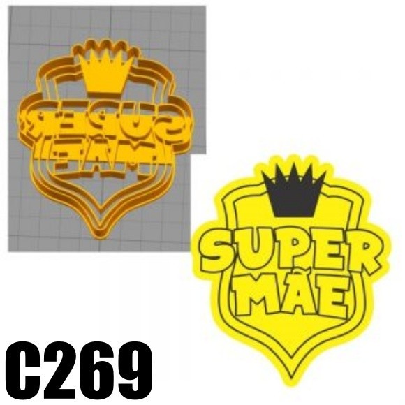 cortador dia das mães super mãe C269