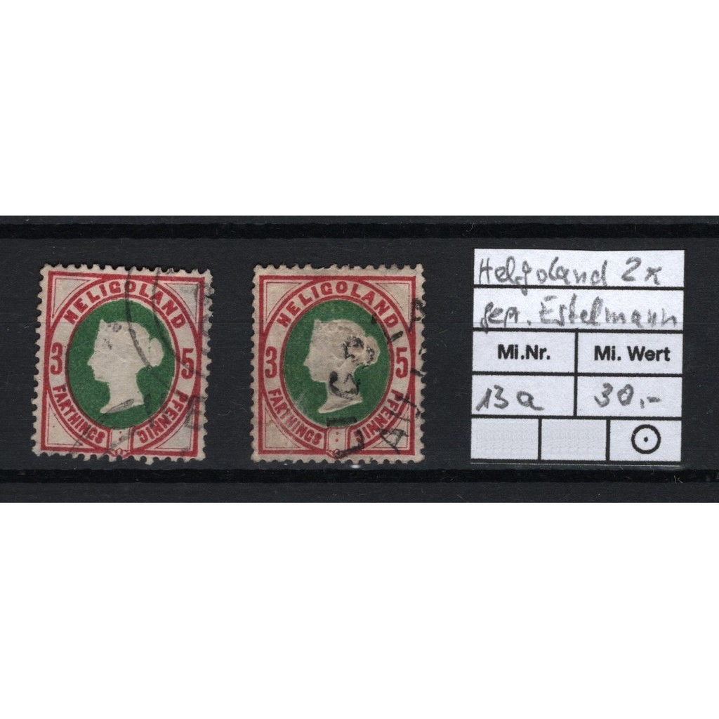 Selo ALEMANHA - HELIGOLAND - Raro - 1875, Lot4