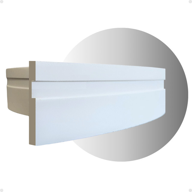 Rodapé Roda Meio Autocolante Flexível Eva 7cm x 10m Boiserie painel ripado roda pe