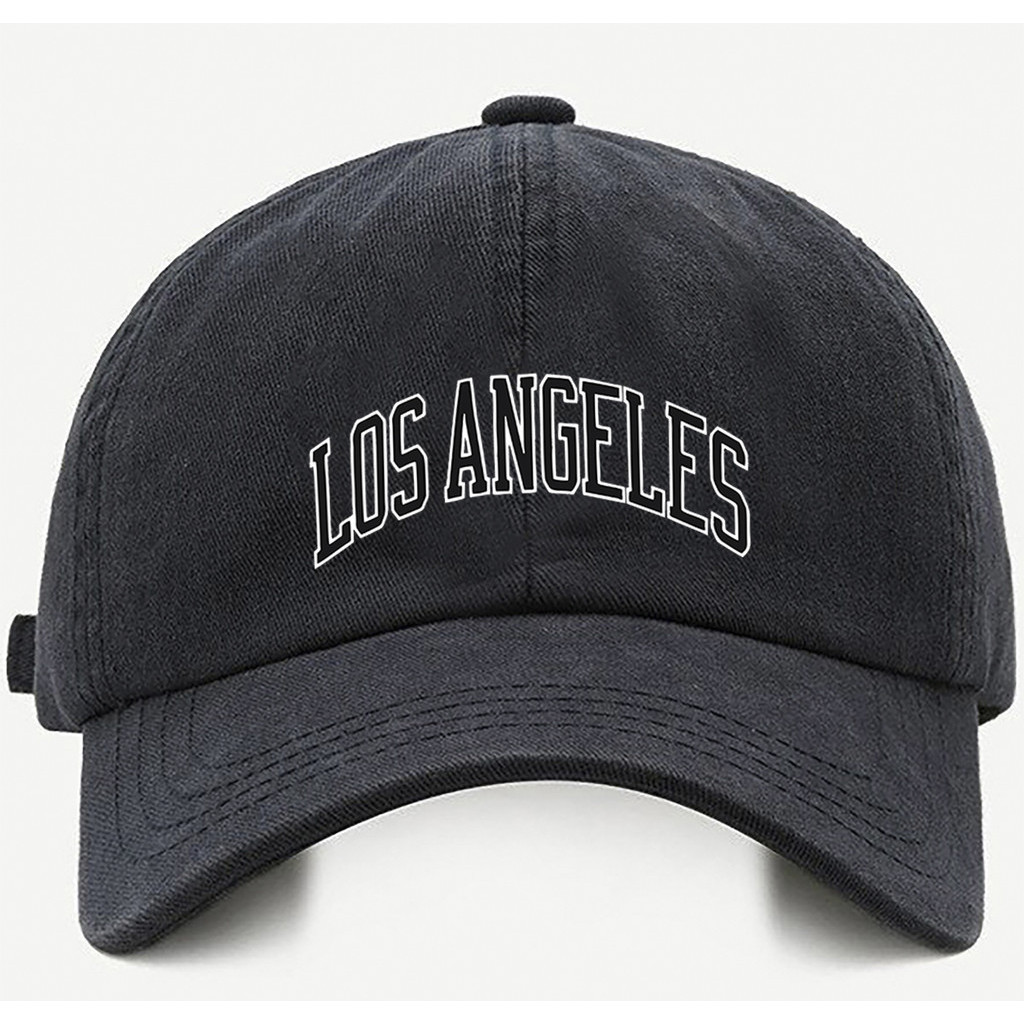 Bone baseball Bege Preto Branco Los Angeles Swag Tamanho único com ajuste de tamanho