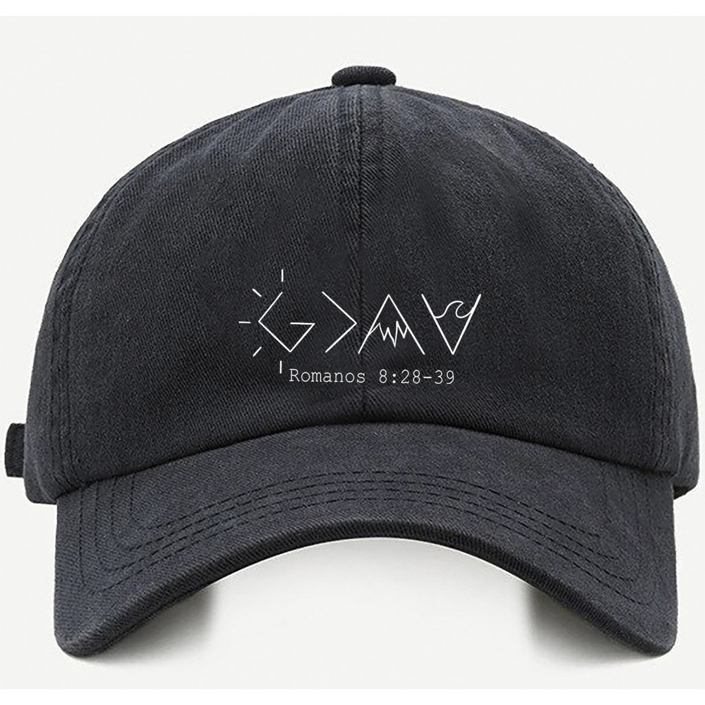 Bone baseball Bege Preto Branco G>AV Romanos Cristao Tamanho único com ajuste de tamanho em Oferta na Shopee