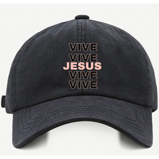 Bone baseball Bege Preto Branco Jesus Vive Vive Tamanho único com ajuste de tamanho em Oferta na Shopee